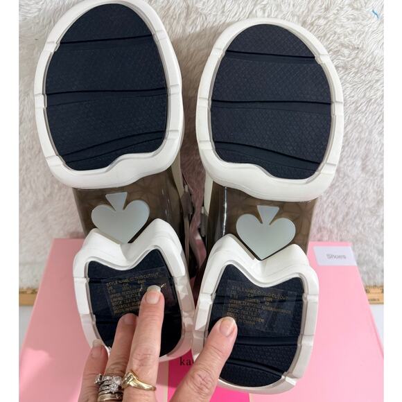 Kate Spade Cloud Cutout sneakers in tutu Pink Iris Bloom Size 9.5 NIB - Picture 5 of 9